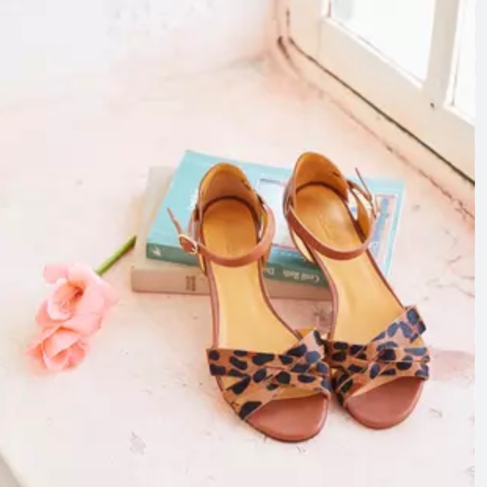Sezane Elise leather sandals size 37